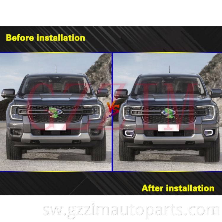 Mchana wa gari Kuendesha Mwanga LED DRL kwa Ranger 2023 XLT Sport Platinamu Sinema